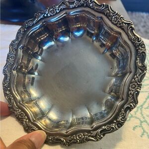 Elegant Round 6.25" Countess International Silver Co Serving Tray